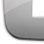 Ramka ozdobna Round, 2M-centralnie (do puszki 3M),, metalowa, chrom