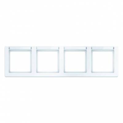 Ramka 4-krotna pozioma z polem opisowym; śnieżnobiały, aksamit; Q.1 Numer katalogowy: 10246019