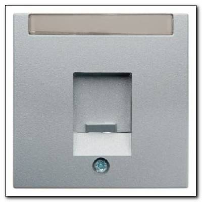 Element centralny pojedynczy z zasuwą chroniącą przed kurzem i polem opisowym; alu; B.1/B.7 Glas Numer katalogowy: 11701404