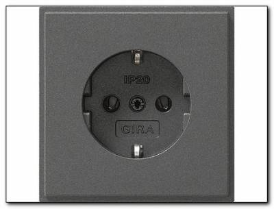Gniazdo SCHUKO Gira TX_44 antracytowy