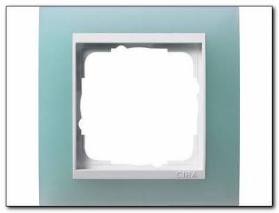 Ramka pojedyncza do białych Gira Event Opaque seledynowe