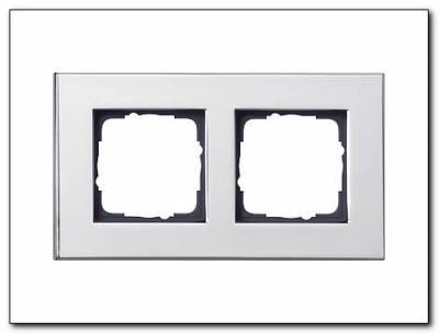Ramka podwójna Gira Esprit chrom
