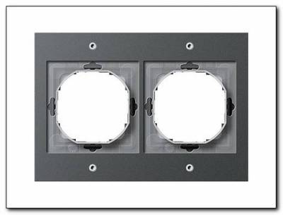 Ramka podwójna Gira TX_44 (IP 44) antracytowy