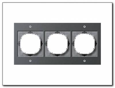 Ramka potrójna Gira TX_44 (IP 44) antracytowy