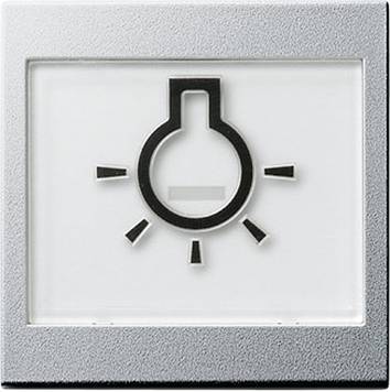 Klawisz z piktogr. symbol światła System 55 kolor alu