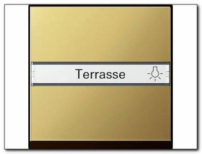 Klawisz z polem opisowym System 55 mosiądz