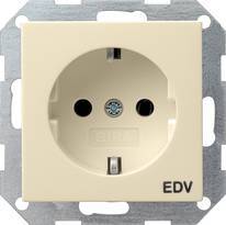 Gniazdo SCHUKO EDV System 55 kremowy