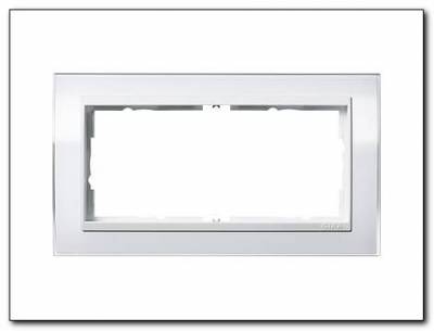 Ramka 2x b.most.śr. do białych Gira Event Clear biały