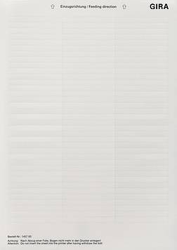 Arkusz opisowy 62,8x6,8 mm Urz dodatkowe