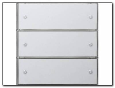 KNX Czuj przycisk 3 Komfort potrójny Gira F100 biały