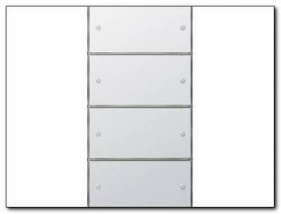 KNX Czuj przycisk 3 Komfort poczw.(2+2) Gira F100 biały