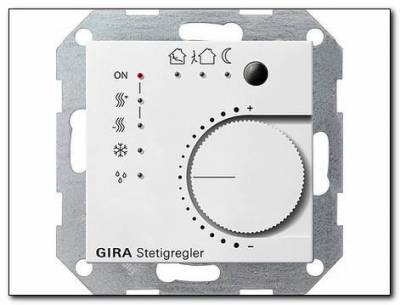 Regulator KNX System 55 biały matowy