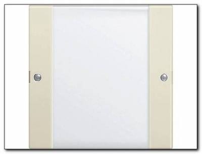 Zestaw przełączn. pojedyncza opis System 55 przezr./kremowy