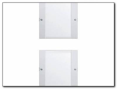 Zestaw przełączn. podw. opis System 55 przezr./biały