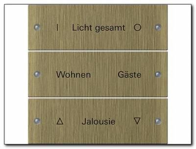 Zestaw przełączn. potr.,możliwy opis System 55 brąz