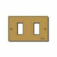 Plate 2M alum. screwfix bronze