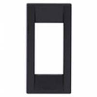 Ramka ozdobna, Round, technopolimer, 1M, czarny