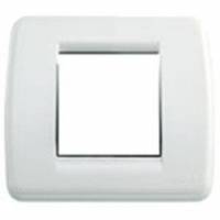 Ramka ozdobna, Round, technopolimer, 1-2M, biały