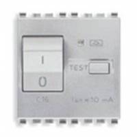 Wyłącznik różnocowo-prądowy 1P+N, 10mA, C16, 2M, srebrny