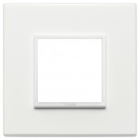 Ramka ozdobna 2M aluminium total white