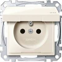 GNIAZDO+UZ.,PRZESŁ.Z.ŚR.KL.IP44.KREM.S.M, Kod produktu: ME-MTN2614-0344
