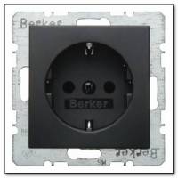 Gniazdo SCHUKO z podwyższoną ochroną styków; antracyt; B.1/B.3/B.7 Glas Numer katalogowy: 41231606