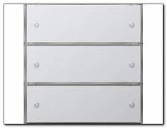 KNX Czuj przycisk 3 Bazowy potrójny Gira F100 biały
